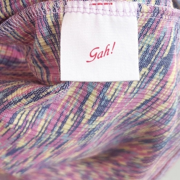 NWT Lisa Says Gah Lucille Spacedye Wrap Mini Dress in Berry - Picture 6 of 7